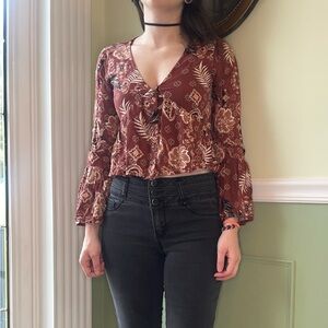 Ivy + Main paisley flare blouse